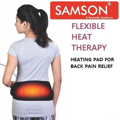 Samson Heating Pad Ortho (Electronic) : Ideal for Period Pain, Spinal Pain, Joints Pain, Muscular Pain, Boils, Abscesses, Cervical Spondylosis, Safe 4-Layer Insulation & Dual Thermostat, 3-Level Heating Control, Shock Proof (Standard - Regular)
