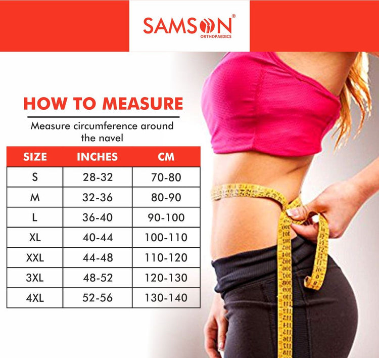 Samson Lumbo Sacral Belt (Double Support) : Light Weight, Long Life, Custom Fit (For Vertebral Fracture, Spinal Injuries, Lumbar Spondylitis & Postural Fatigue) (For Women & Men)