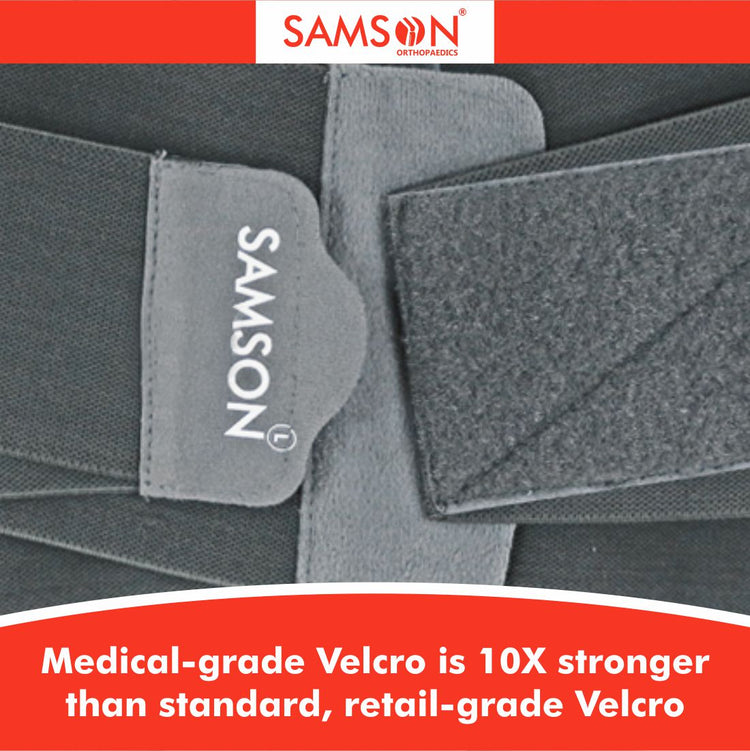 Samson Lumbo Sacral Belt (Double Support) : Light Weight, Long Life, Custom Fit (For Vertebral Fracture, Spinal Injuries, Lumbar Spondylitis & Postural Fatigue) (For Women & Men)