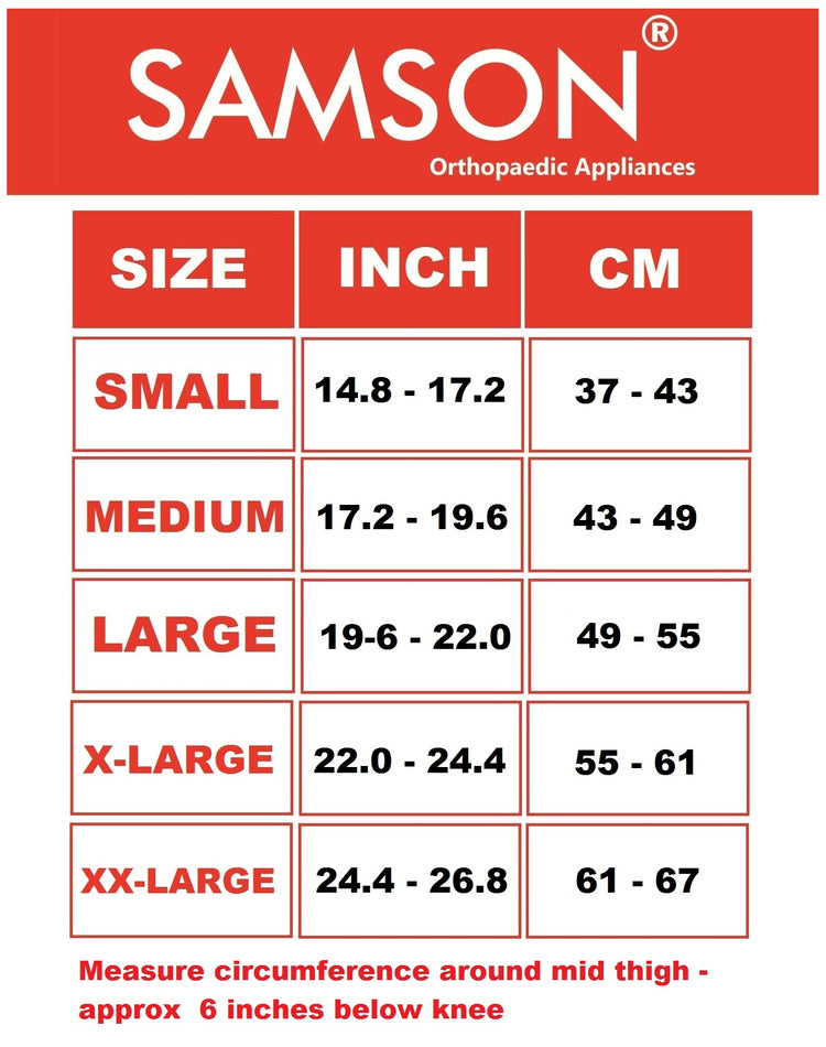 Samson Knee Cap Hinged with Open Patella and Deluxe Gel Pad for Arthritis, Sports Injury, Joint Pain Relief Knees Stabilizer and Support for Women and Men