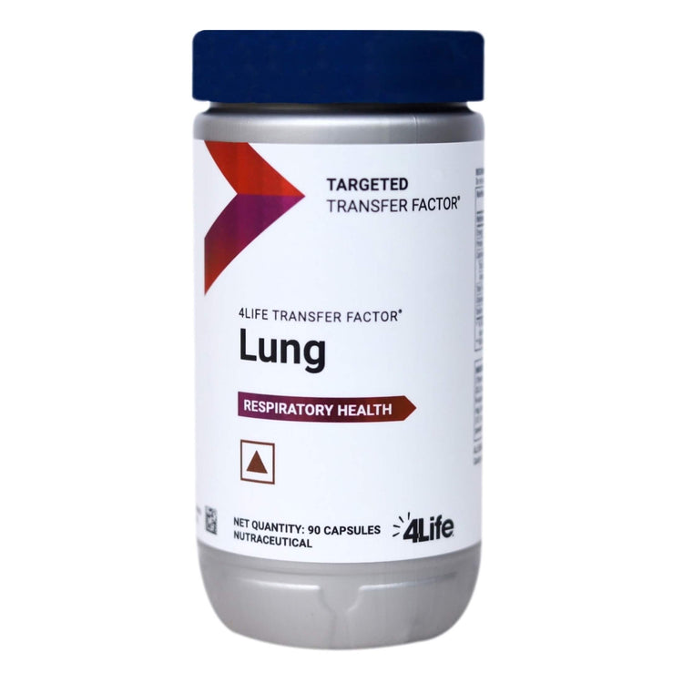 4Life Transfer Factor Lung Capsules : Support Respiratory System, Can Protect from Airbone Pathogens, Pollution and Bad Air Quality (90 Capsules)