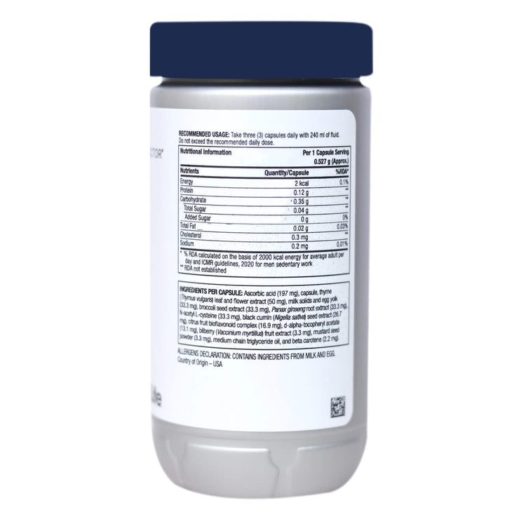 4Life Transfer Factor Lung Capsules : Support Respiratory System, Can Protect from Airbone Pathogens, Pollution and Bad Air Quality (90 Capsules)