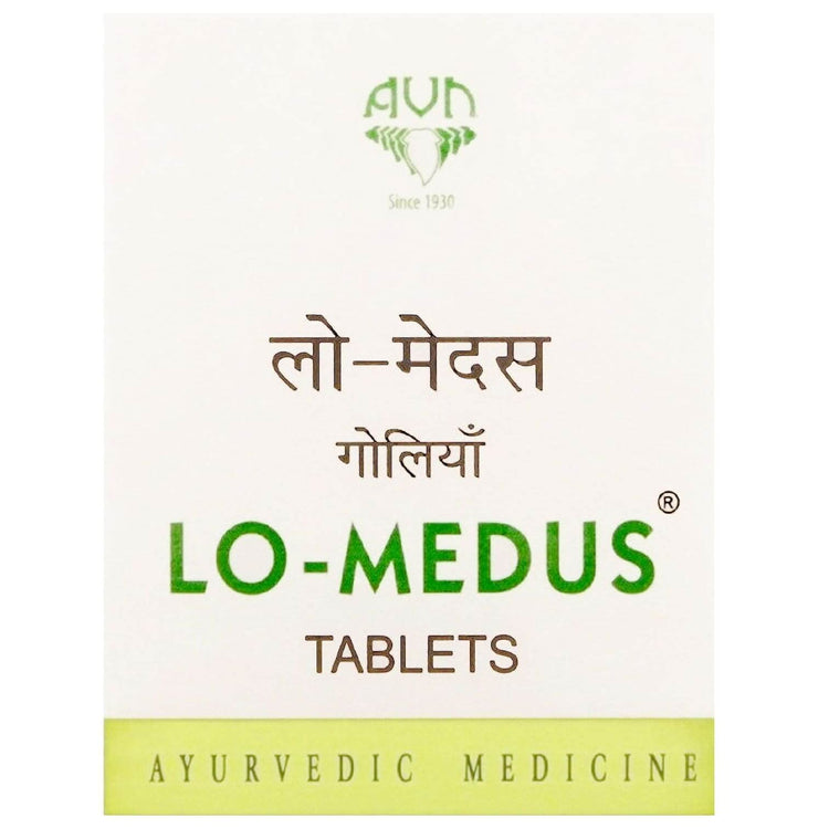 AVN Lo-Medus Tablets : Used in Obesity, Cholesterol, High Lipid Levels and Triglycerides, Reduces Risk of Heart Attack (120 Tablets)