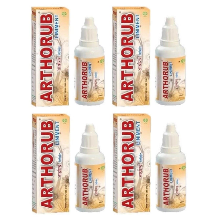 AVN Arthorub Liniment : Powerful remedy for Oedema & Pain of Back, Ankle, Shoulder, Elbow, Foot, Knee, Leg, Muscle, Neck, Joints (120 ml) (30 ml X 4)