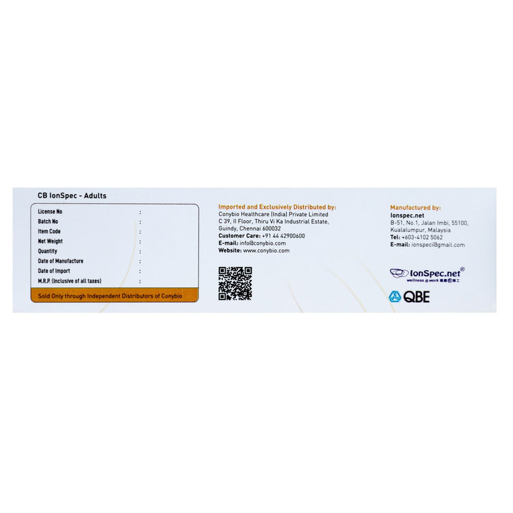Conybio Ion Spec (Nano-Technology Anion-Energy Provides Cooling & More Oxygen to Eyes) (Helpful in Hypoxia, Short & Long Sightedness, Dry Eye, Glaucoma, Cataract, Eye Bag, Dark Circles) - Uniherbs India