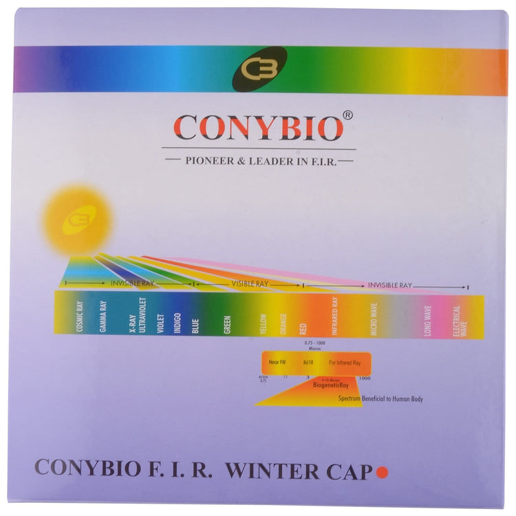Conybio FIR Winter Cap (Bio-Ceramic FIR Technology) (Helps improve Blood Circulation, Metabolic Functions (For Men & Women) (1 Unit) - Uniherbs India