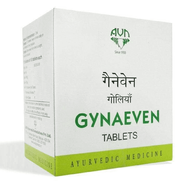 AVN Gynaeven Tablets : For treatment of PCOD, Irregular Periods (Menstrual Cycles), Female Infertility, Maintains Hormonal Balance (120 Tablets)