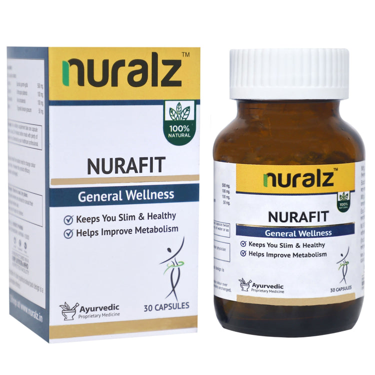 Nuralz Nurafit Capsules : Helps To Reduce Body Weight, Helps To Keep You Healthy, Improve Metabolism, Digestion (30 Capsules)