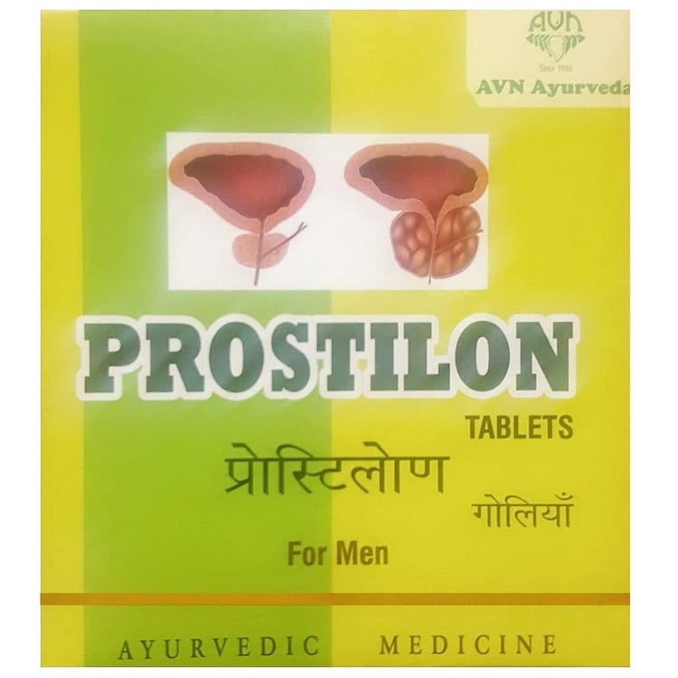 AVN Prostilon Tablets : Help to treat Enlargement of Prostate, Facilitate Easy and Painless Urine Flow, Ease Pain with Analgesic Effect (100 Tablets)