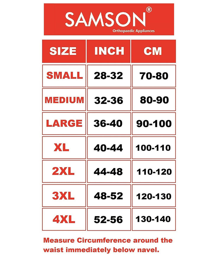 Samson Contoured Lumbo Sacral (LS) Support Belt Spinal, Acute and Chronic Lower Back Pain, Spondylosis, Osteoporosis, Slip Disc, Post Discectomy Care for Women and Men