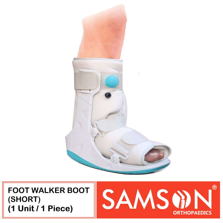 Samson Foot Walker (Boot) With Airway : Promotes Natural Gait, Reduces Plantar Pressure and Enhances Stability (For Full Protection and Rigid Immobilization) (Colour: Black / White / Grey As per Availaibility)