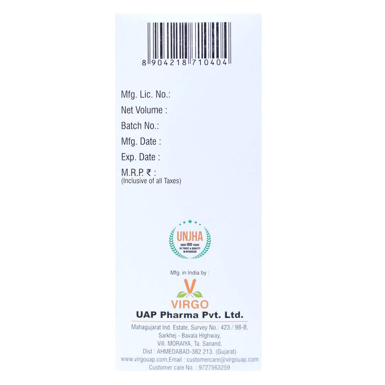 Virgo Alstocin Syrup : For Platelet Count, Dengue, Malaria, Chikungunya (400 ml) (200 ml X 2)
