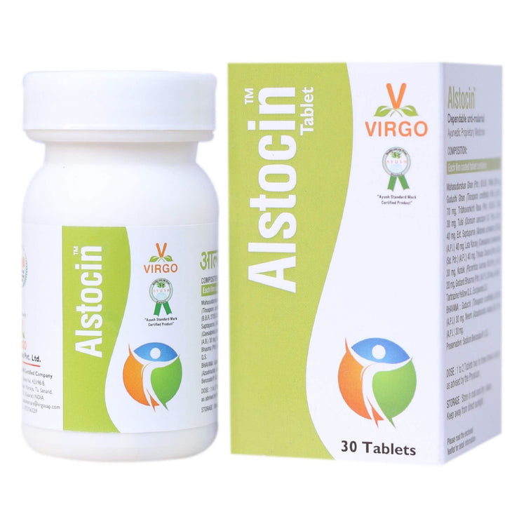 Virgo Alstocin Tablets : For Platelet Count, Dengue, Malaria, Viral Fever (60 Tablets) (30 Tablets X 2)