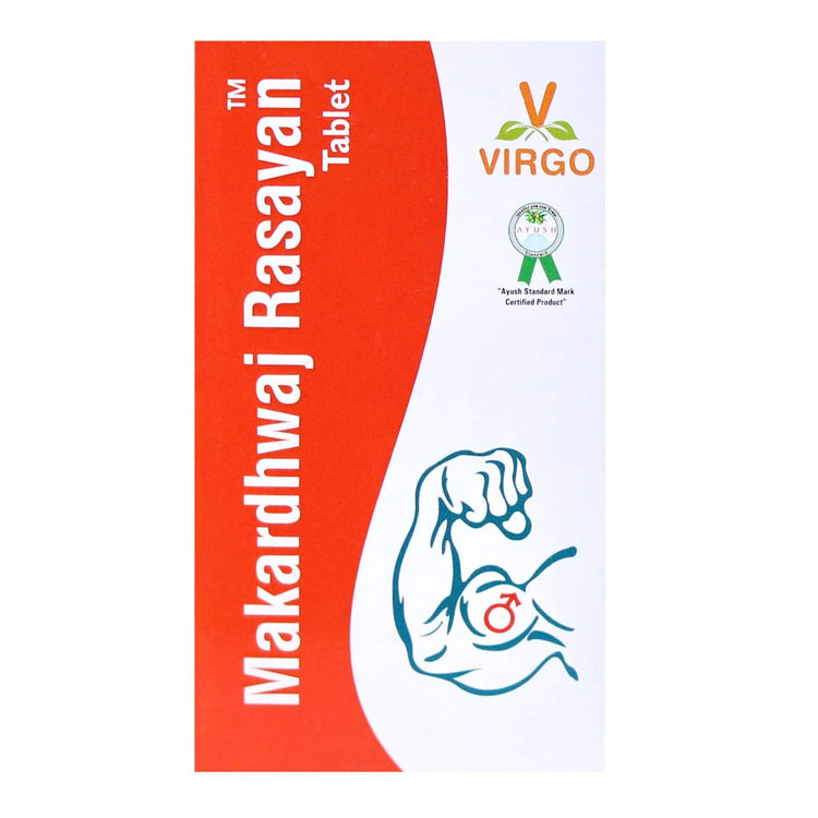 Virgo Makardhwaj Rasayan Tablets : For Erectile Dysfunction, Premature Ejaculation, Improves Quality of Sperm (30 Tablets)