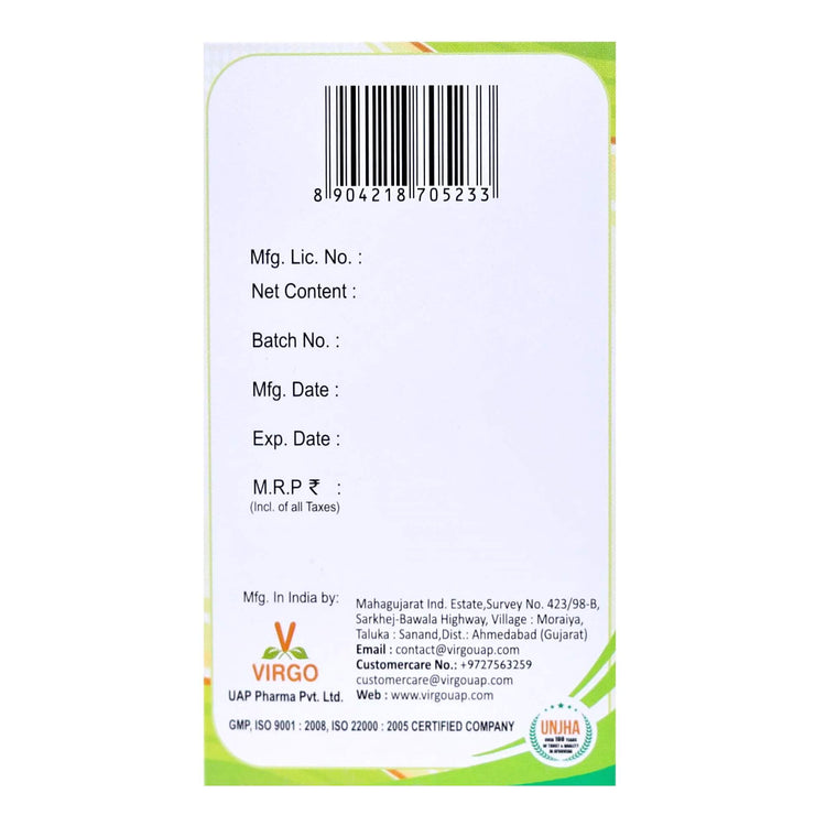 Virgo Niyamit Tablets : Herbal Laxative for Constipation, Indigestion, Improves Overall Digestive Health (120 Tablets) (30 Tablets X 4) (2 MONTHS' DOSE) - Uniherbs India