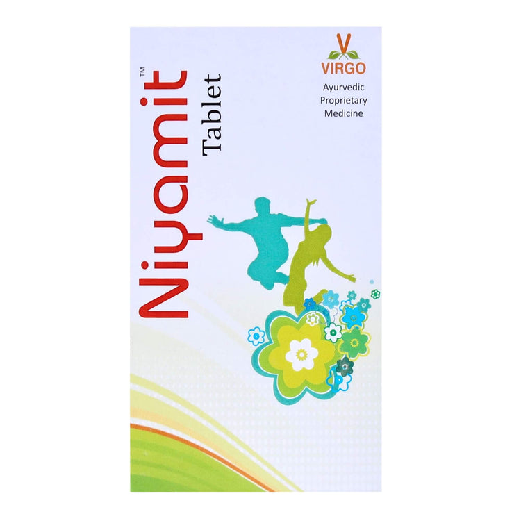 Virgo Niyamit Tablets : Herbal Laxative for Constipation, Indigestion, Improves Overall Digestive Health (120 Tablets) (30 Tablets X 4) (2 MONTHS' DOSE) - Uniherbs India