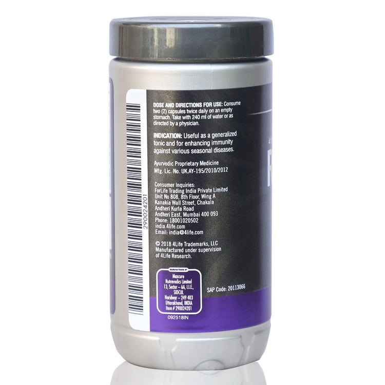 Uniherbs India Capsules 4Life Transfer Factor Renuvo Capsules : For Healthy Aging, Mental Acuity, Promotes Physical Health and Energy, Reduces Mental Stress (120 Capsules)