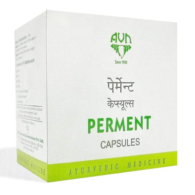 Uniherbs India Capsules AVN Perment Capsules : Helpful in Anxiety, Depression, Lack of Memory & Concentration, High Blood Pressure, Skin Diseases, Peptic Ulcer (100 Capsules)