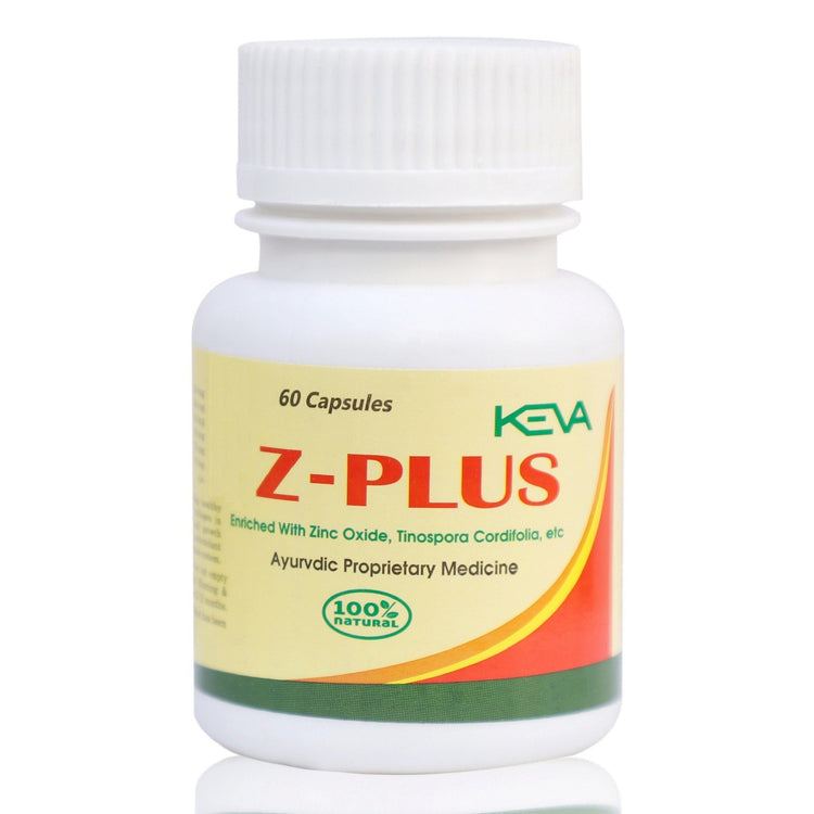 Uniherbs India Capsules Keva Zinc Plus (Z-Plus) Capsules (60 Capsules)
