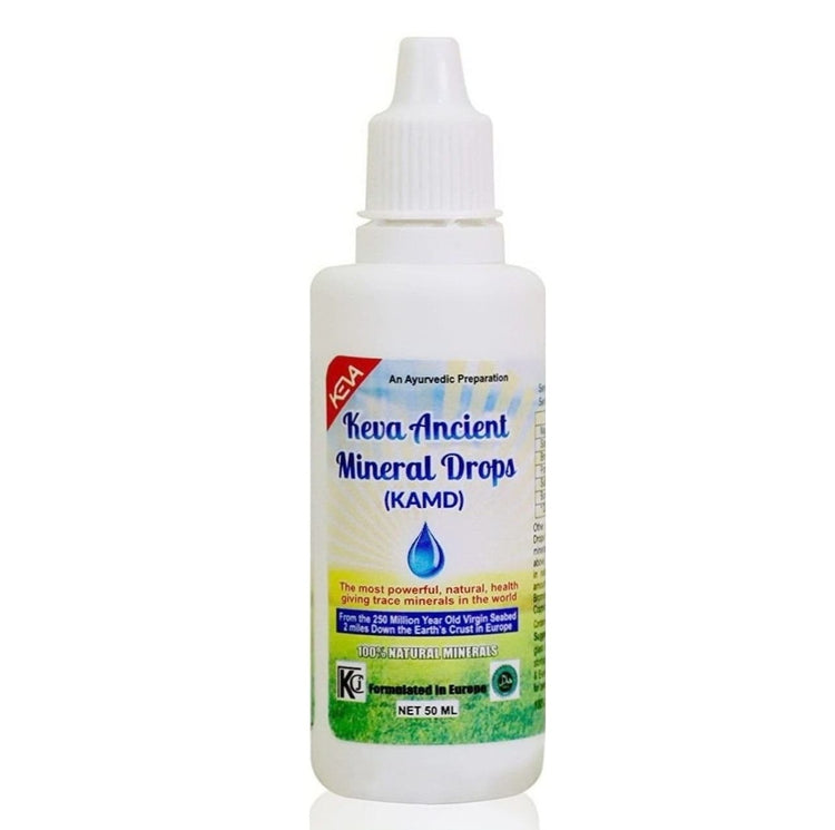 Uniherbs India Drops 50 ml Keva Ancient Mineral Drops (KAMD):Obtained from the 250 Million-Year Old Virgin Seabed 2-Miles down the Earth's Crust,Contains 84 Ionic Trace Minerals