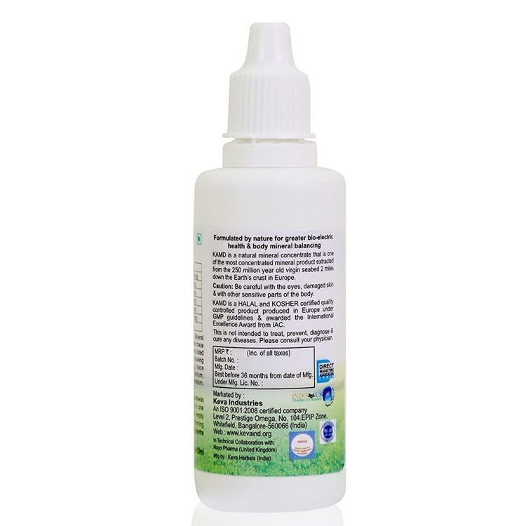Uniherbs India Drops Keva Ancient Mineral Drops (KAMD):Obtained from the 250 Million-Year Old Virgin Seabed 2-Miles down the Earth's Crust,Contains 84 Ionic Trace Minerals