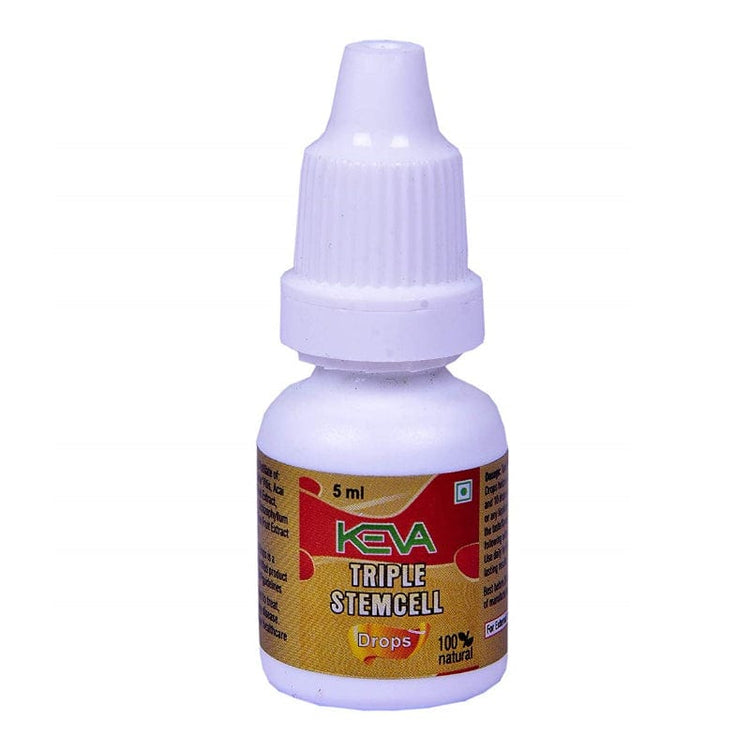 Uniherbs India Drops Keva Triple Stem Cell Drops: Helps in Renewal Process of Damaged Body Cell, Anti Ageing, A Body Detoxifier (5 ml)