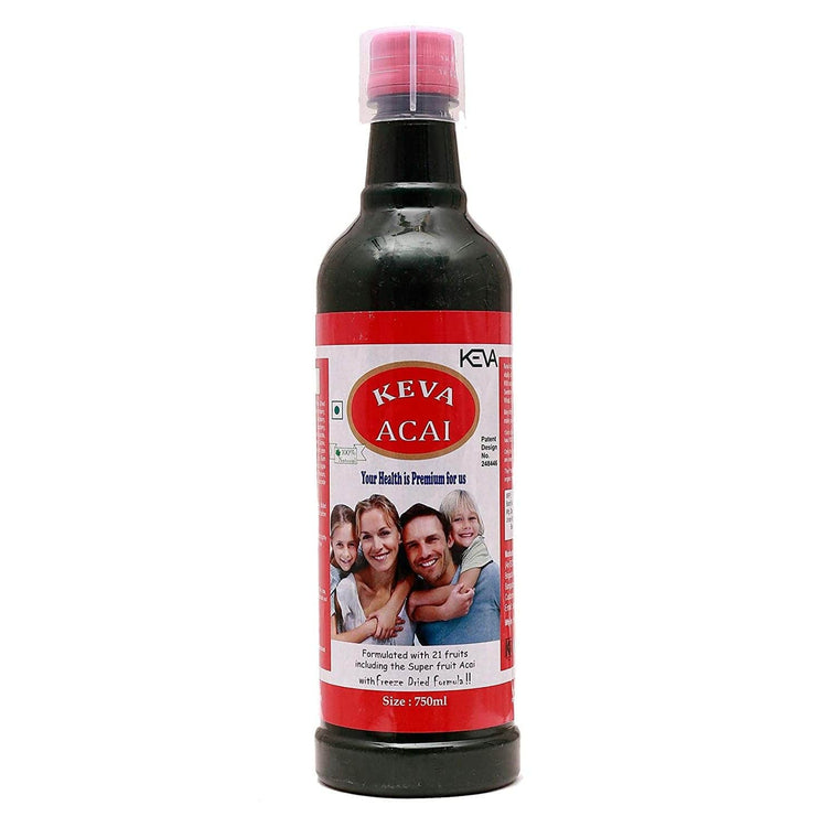 Uniherbs India Juice Keva Acai Juice : For Anti Ageing, Healthier Glowing Skin, Powerful Anti Oxidant, Natural Detoxifier (750 ml)