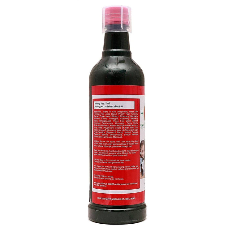 Uniherbs India Juice Keva Acai Juice : For Anti Ageing, Healthier Glowing Skin, Powerful Anti Oxidant, Natural Detoxifier (750 ml)