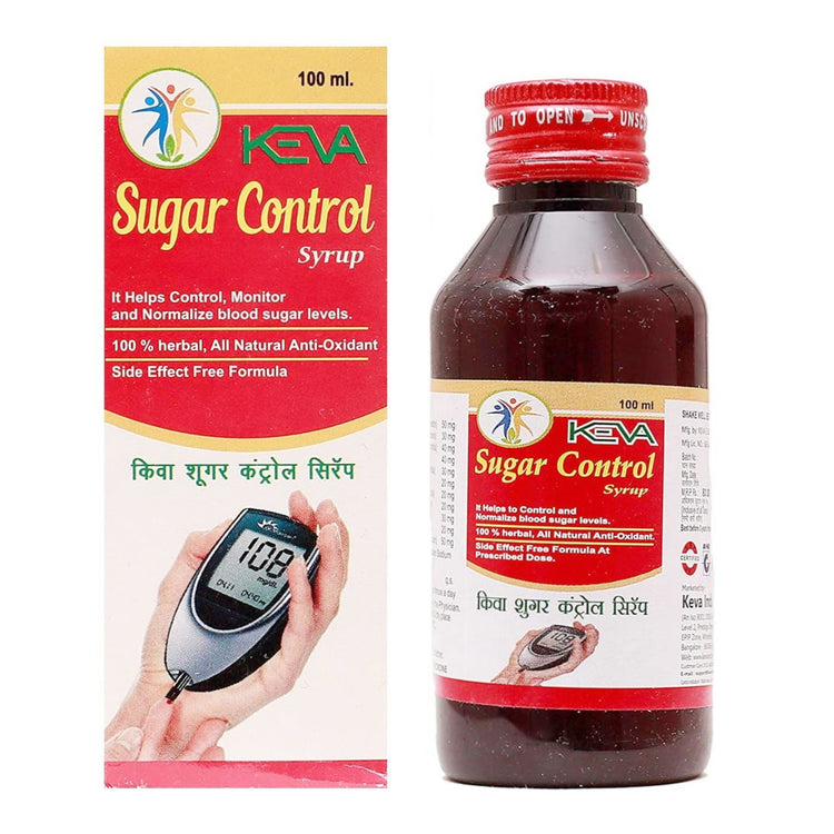 Uniherbs India Syrup Keva Sugar Control Syrup : Helps to Control and Normalise Blood Sugar Levels, Antioxidant, Antibacterial, NO SIDE EFFECTS (100 ml)
