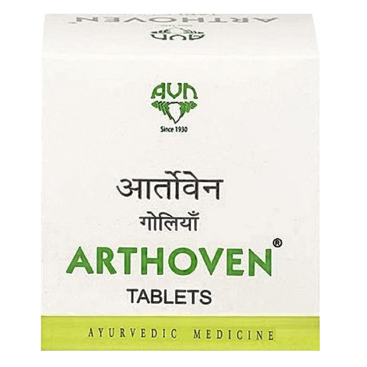 Uniherbs India Tablets AVN Arthoven Tablets : Useful in Rheumatoid Arthritis, Cartilage Degeneration, Gout, Dermato Myositis, Osteoarthritis (100 Tablets)