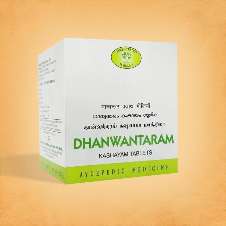 Uniherbs India Tablets AVN Dhanwantaram Kashayam Tablets : Useful in Gynaecological Diseases, Low Backache, Arthritis Pain, Numbness on Hands, Feet, Swelling (100 Tablets)