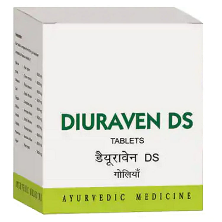 Uniherbs India Tablets AVN Diuraven DS Tablets : Helpful in Urinary Infections, Kidney Stones, High Blood Pressure, Cold, Cough, Asthma, Gout, Arthritis (100 Tablets)