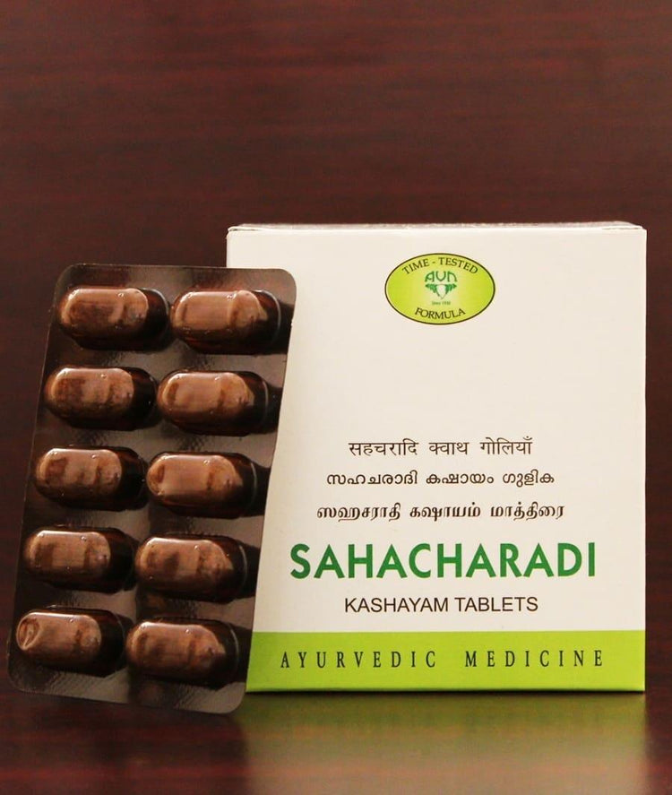 Uniherbs India Tablets AVN Sahacharadi Kashayam Tablets : Useful in Joints Pain, Backache, Lower Limbs, Sciatica, Varicose Vein, Cough, Bronchitis, UTI (100 Tablets)