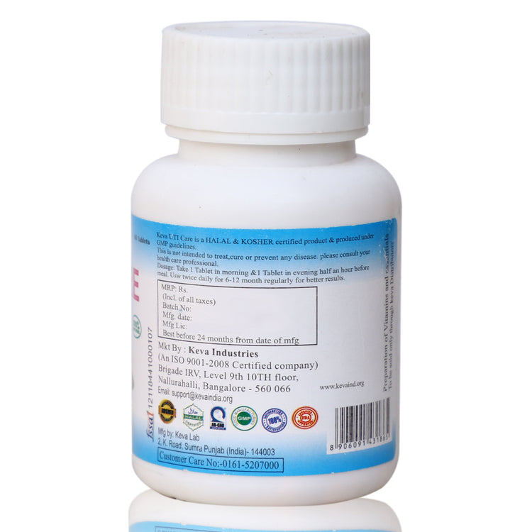 Uniherbs India Tablets Keva UTI Care Tablets : Helpful for Urinary Tract Infection (UTI), Makes the Urinary Tract Healthy (60 Tablets)