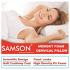 Samson Memory Foam Pillow : Ortho Neck & Back Support - Helps with Pain in Lumbar Spinal Region, Ergonomic Design, High Density PU Foam, Soft Cushiony Feel & Plush Looks, A Quality Product (Universal Size)