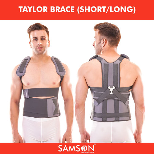 Samson Taylor's Brace - Sleek Design, Custom Fit, Flexible Sizing, Excellent Spine Immobilization, Relief from Thoraco-Lumbar Injuries, Inter Vertebral Disc Problems, For Women & Men (Universal Size, 28