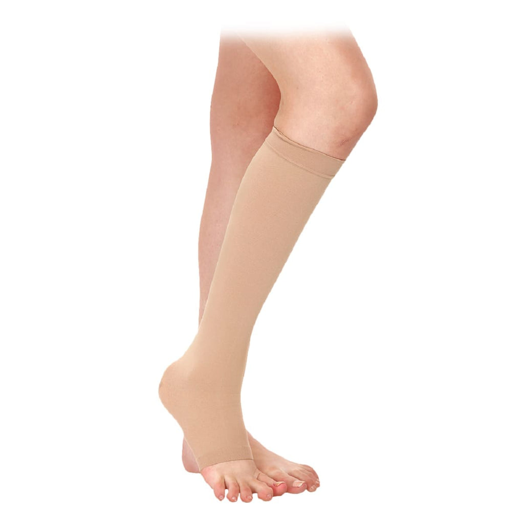 Samson Medical Compression Stockings (Class-1) (Pair) - For Varicose Veins, Blood pools, Congestion, Spider Veins, DVT, Lymphedema (For Women & Men) (Knee High)