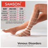 Samson Orthotics Varicose Above Knee Vein Stockings for Varicose Veins,  Blood Pools, Congestion, Spider Veins, DVT, Lymphedema for Running, Sports,  Fitness for Women and Men (Medium, Classic Pair) 
