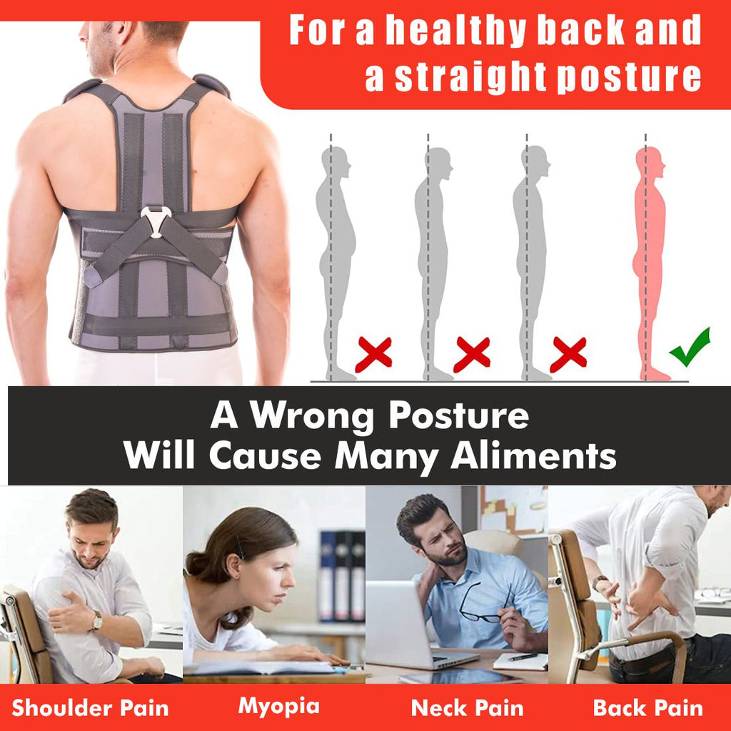 Samson Taylor's Brace - Sleek Design, Custom Fit, Flexible Sizing, Excellent Spine Immobilization, Relief from Thoraco-Lumbar Injuries, Inter Vertebral Disc Problems, For Women & Men (Universal Size, 28"-44")