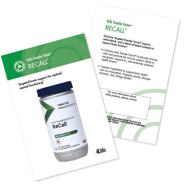 4Life Transfer Factor ReCall Capsules : Provides Phenomenal Support to Brain Function and Health, Supports Learning & Memory Functions, Improves Immunity (90 Capsules)