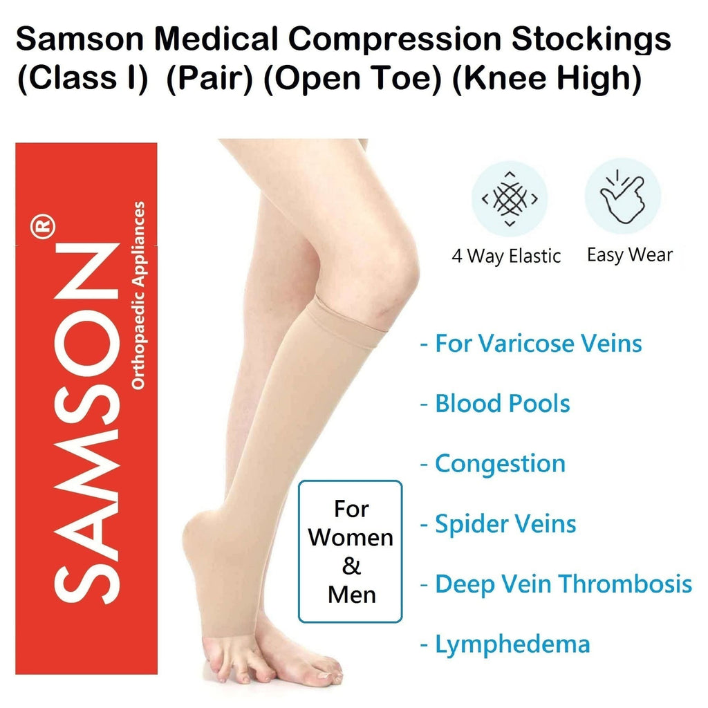 Compression Stocking Rx Sample Samson Medical Compression Stockings (Class-1) (Pair) - For Varicose V ...