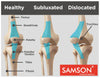 Samson Knee Cap Hinged with Open Patella and Deluxe Gel Pad for Arthritis, Sports Injury, Joint Pain Relief Knees Stabilizer and Support for Women and Men