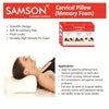 Samson Memory Foam Pillow : Ortho Neck & Back Support - Helps with Pain in Lumbar Spinal Region, Ergonomic Design, High Density PU Foam, Soft Cushiony Feel & Plush Looks, A Quality Product (Universal Size)