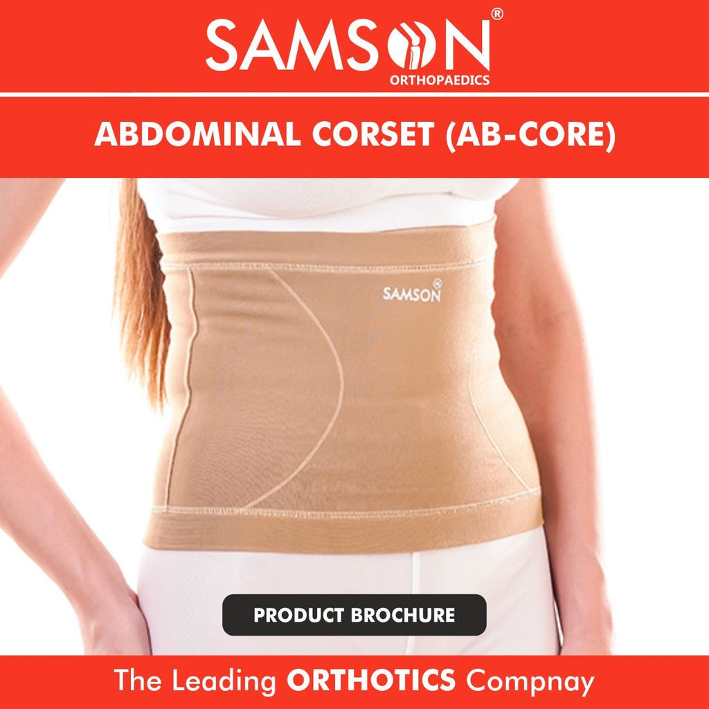 Samson Abdominal Corset (Premium Range) (AB-Core) - Feather Light Fit, Better Mobility, Skin Friendly & Non-Allergic (Slimming, Waist Trimming, Postpartum Abdomen Shaper) (for Women & Men) (1 Piece / Unit)