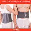 Samson Lumbo Sacral Belt (Double Support) : Light Weight, Long Life, Custom Fit (For Vertebral Fracture, Spinal Injuries, Lumbar Spondylitis & Postural Fatigue) (For Women & Men)
