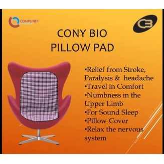 Conybio FIR Pillow Pad (Maroon) (Bio-Ceramic FIR Technology : Emits Far Infrared Rays For Health Benefits) (1 Piece) (Universal Size)