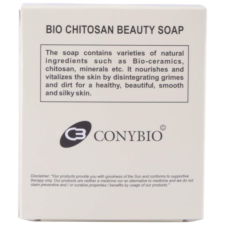 Conybio FIR Bio Chitosan Beauty Soap : For Acne, Eczema, Leukoderma, Psoriasis (2 Bars) (2 x 100 gm)