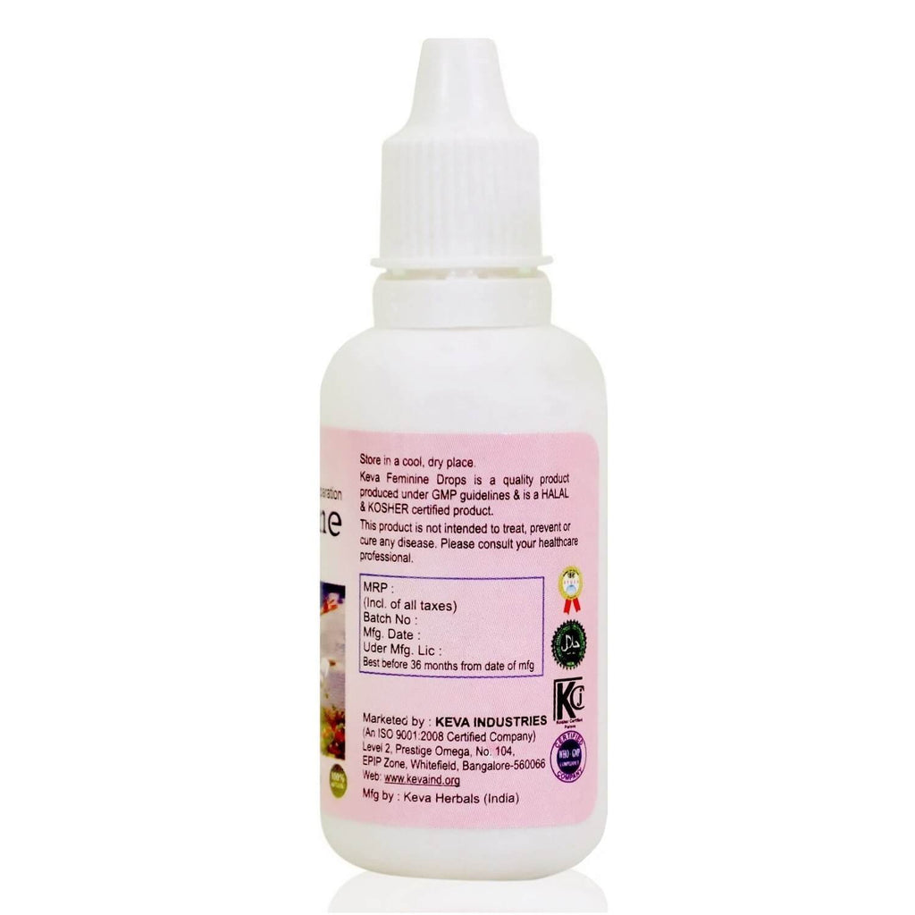Keva Feminine Drops : Helpful in Menstrual Cycle Irregularities and Other Gynecological Complaints (30 ml)