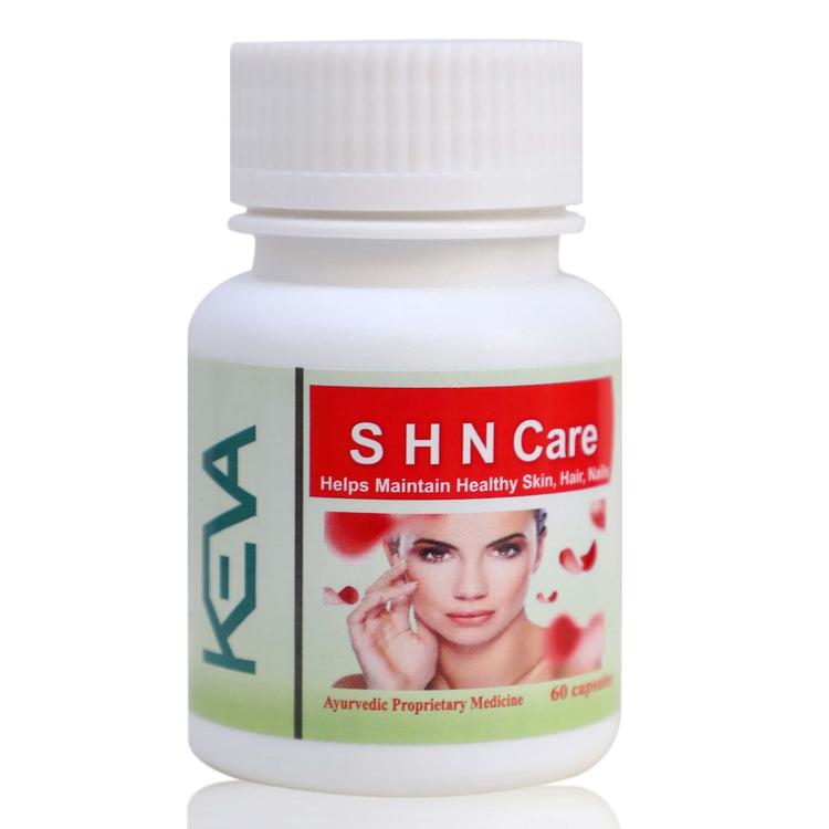Keva S H N (Skin  Nail and Hair) Care Capsules : Helpful for Maintenance of Healthy Hair, Skin and Nails (60 Capsules)