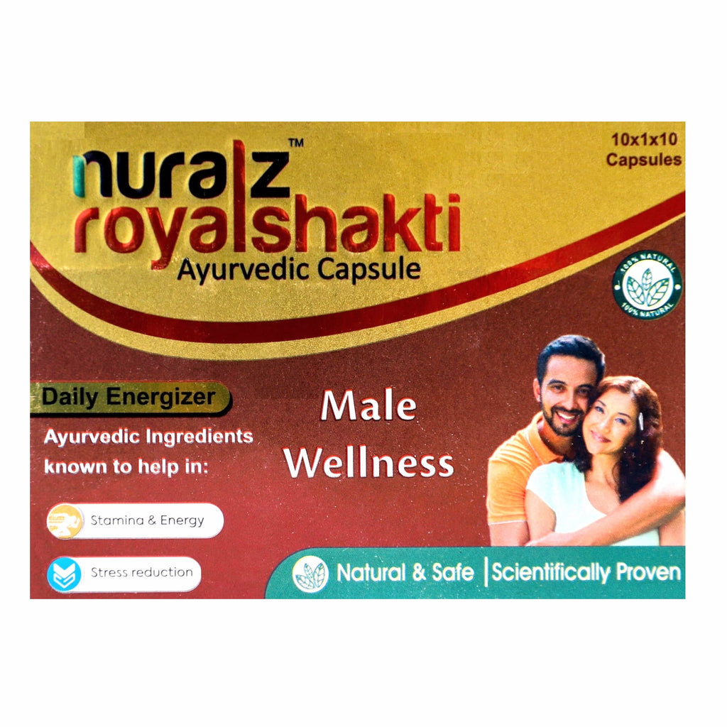 Nuralz Royalshakti Ayurvedic Capsules : Improve Stamina, Energy & Strength, For Male Wellness (20 Capsules) (10 Capsules X 2)
